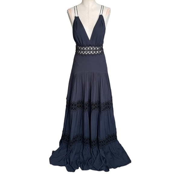 NWT Silvia Tcherassi Annabella Guipure Lace Dress in Black - Picture 5 of 16